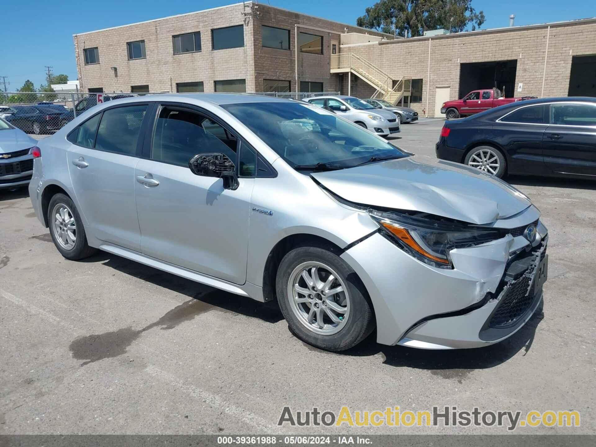 TOYOTA COROLLA HYBRID LE, JTDEBRBE8LJ025157