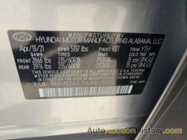 HYUNDAI SANTA FE SEL, 5NMS24AJ5MH355690