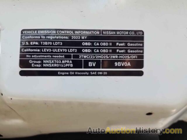 NISSAN FRONTIER S/SV/PRO-4X, 1N6ED1EK6NN692430