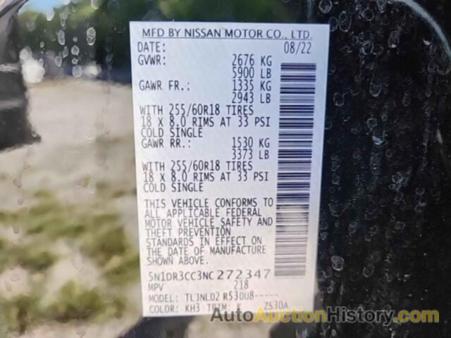 NISSAN PATHFINDER SL, 5N1DR3CC3NC272347