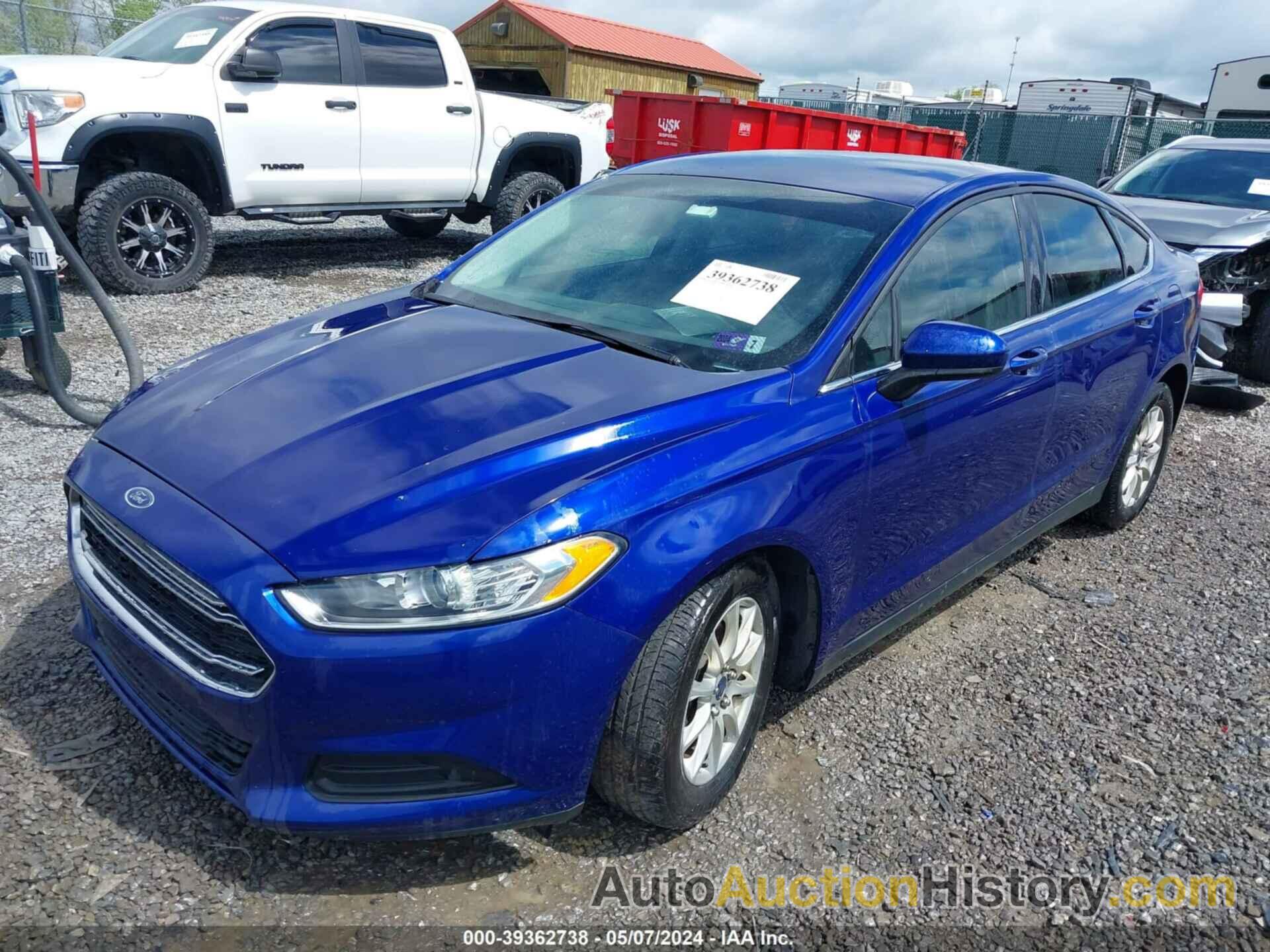 FORD FUSION S, 3FA6P0G75GR256921