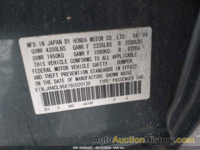 ACURA TSX, JH4CL96876C020130