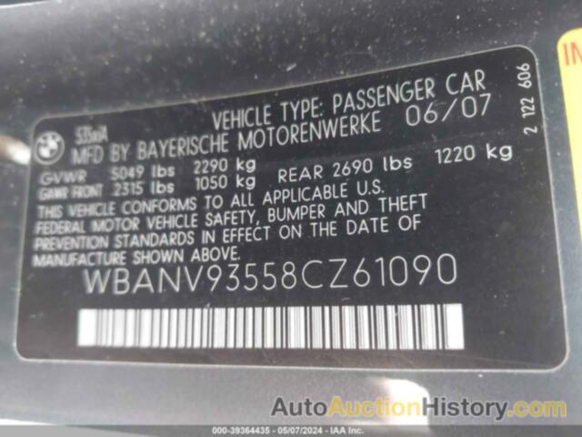 BMW 535XI, WBANV93558CZ61090