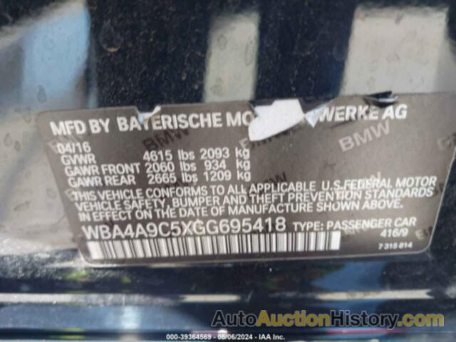 BMW 428I GRAN COUPE, WBA4A9C5XGG695418