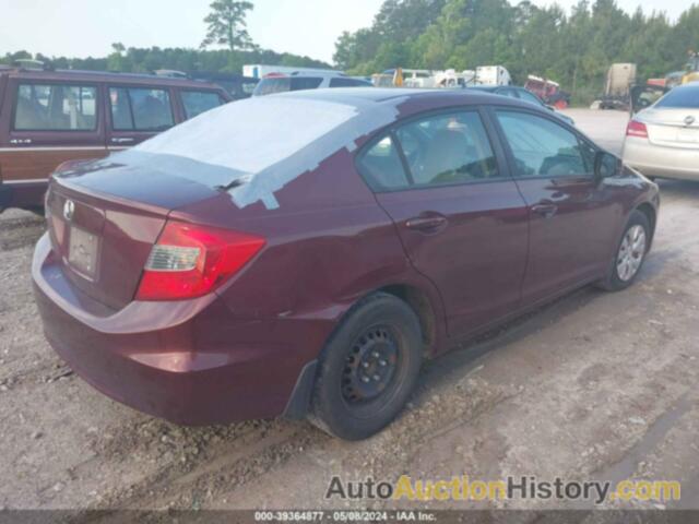 HONDA CIVIC LX, 2HGFB2F52CH589072