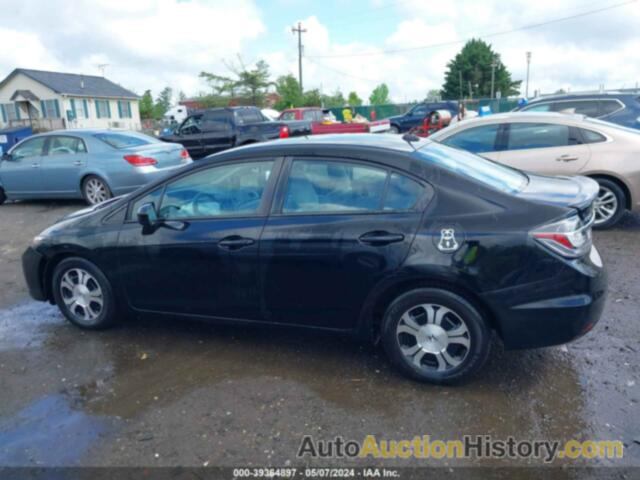 HONDA CIVIC HYBRID, 19XFB4F27EE200702