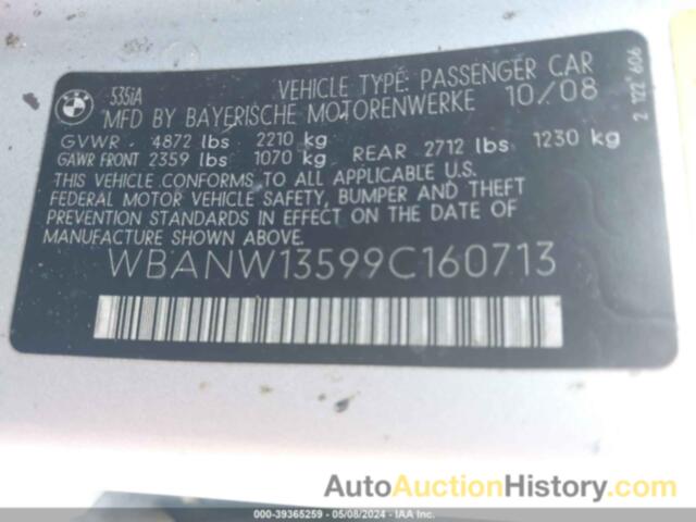 BMW 535I, WBANW13599C160713