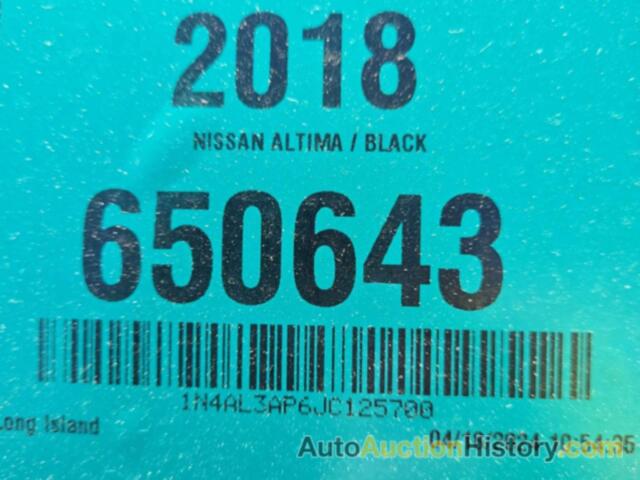 NISSAN ALTIMA 2.5 S, 1N4AL3AP6JC125700