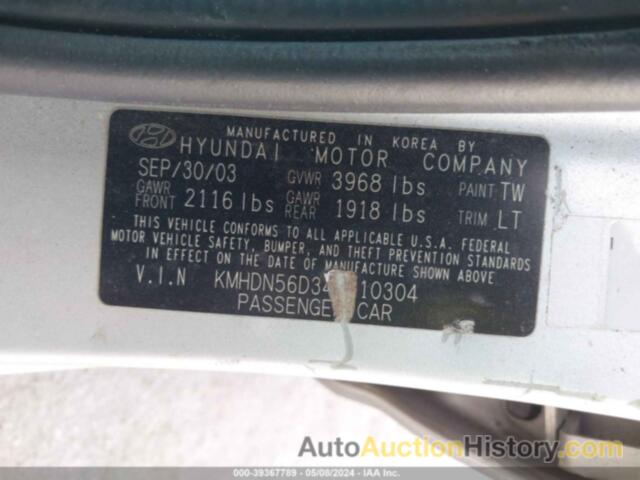 HYUNDAI ELANTRA GT, KMHDN56D34U110304