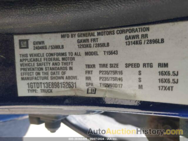 GMC CANYON SLE1, 1GTDT13E898152631