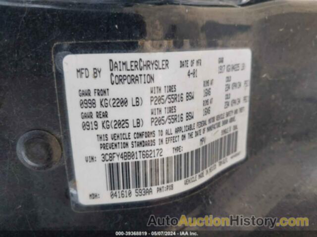 CHRYSLER PT CRUISER, 3C8FY4BB01T662172