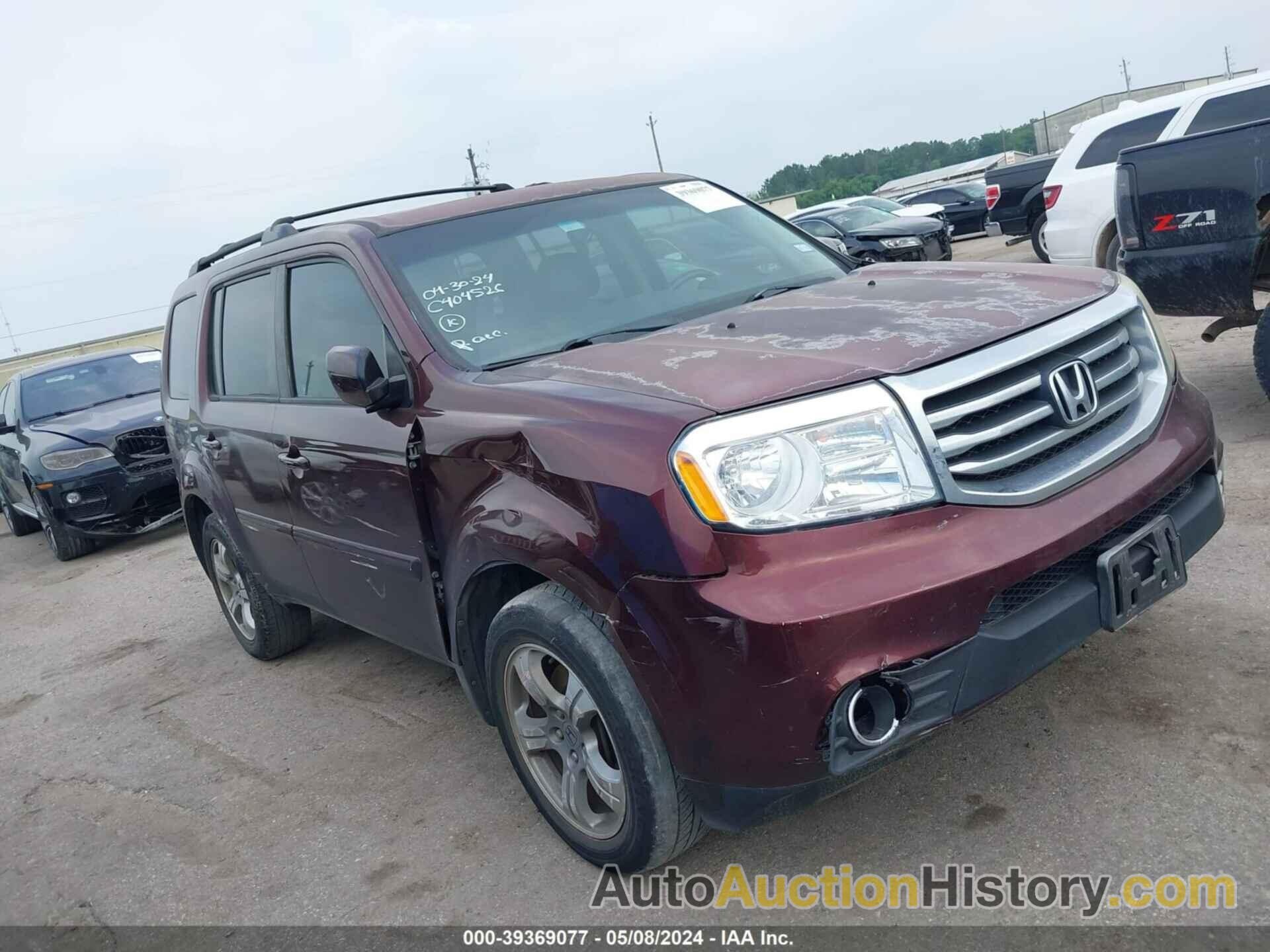 HONDA PILOT EXLN, 5FNYF3H77CB024404