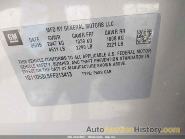 CHEVROLET MALIBU 2LT, 1G11D5SL5FF313413