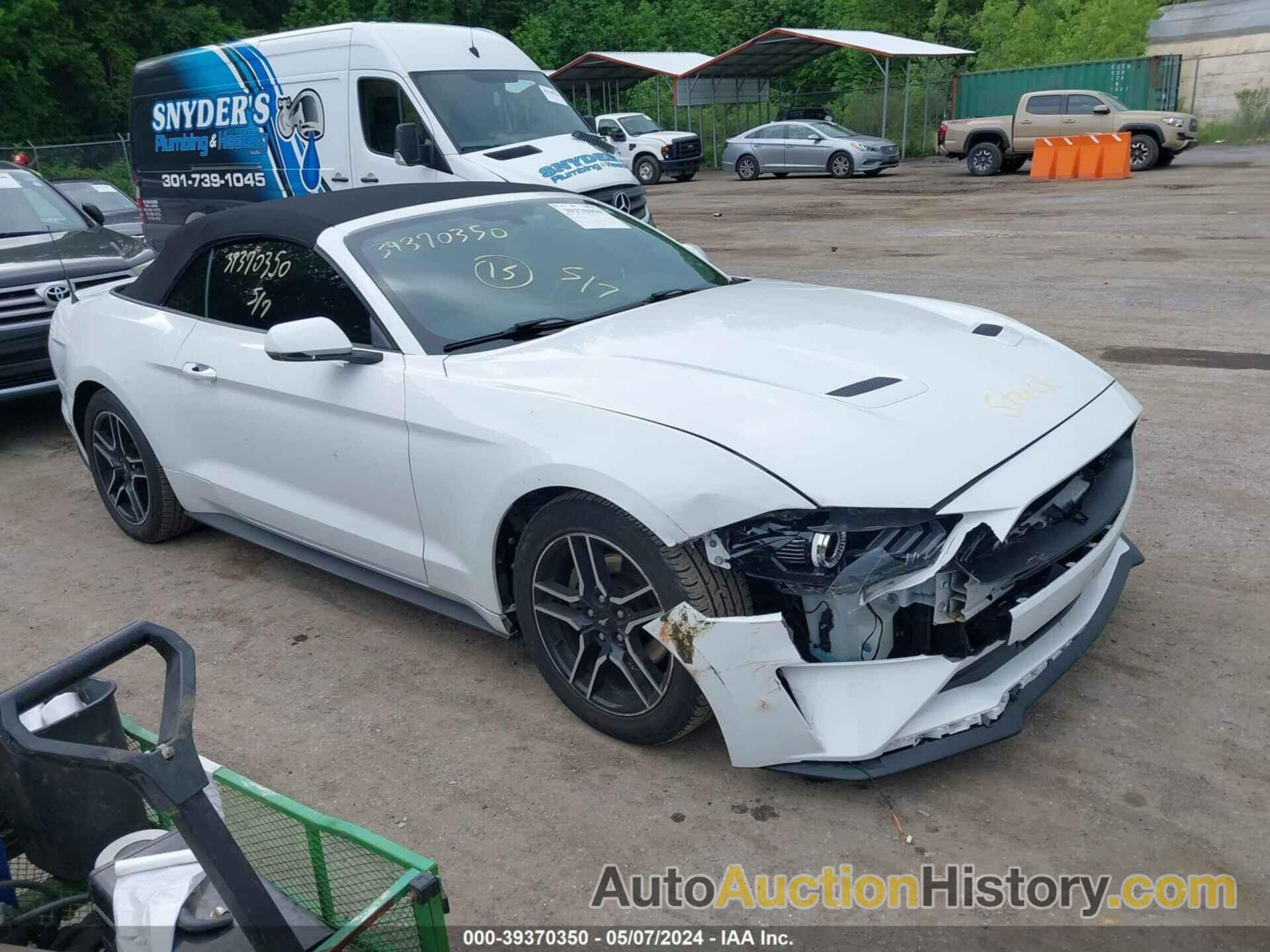 FORD MUSTANG ECOBOOST PREMIUM, 1FATP8UHXK5158607