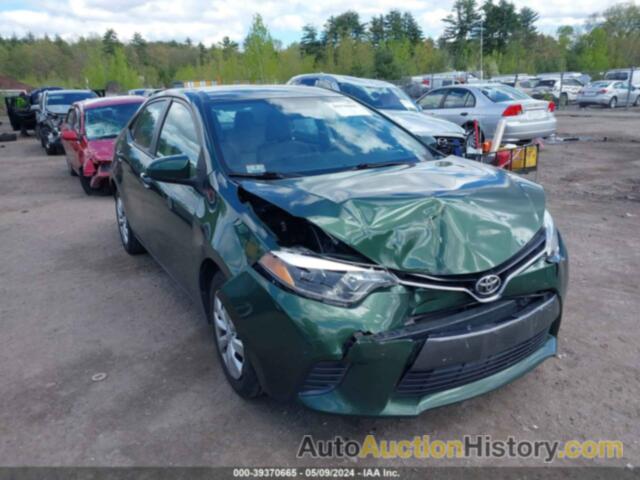 TOYOTA COROLLA LE, 2T1BURHE3GC622917