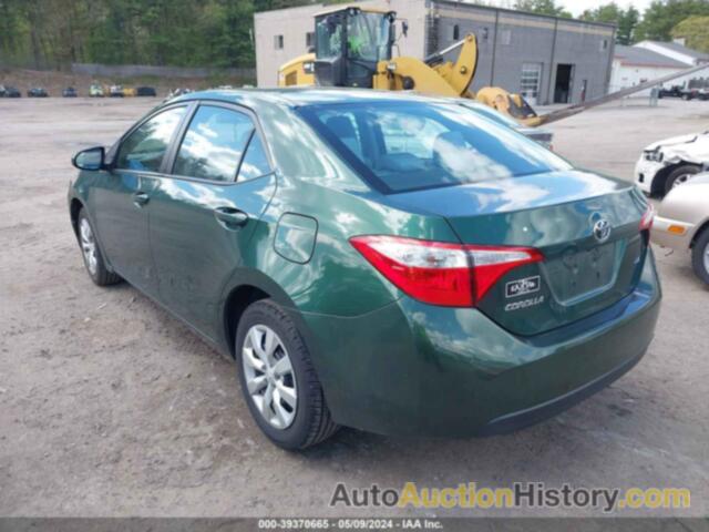 TOYOTA COROLLA LE, 2T1BURHE3GC622917