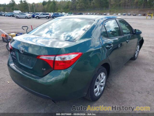 TOYOTA COROLLA LE, 2T1BURHE3GC622917