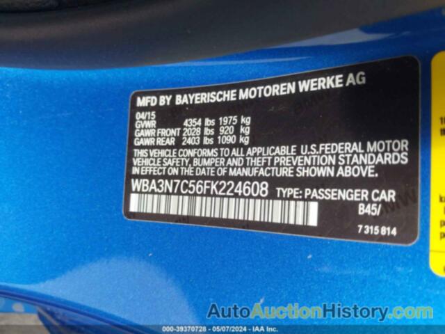 BMW 428I, WBA3N7C56FK224608