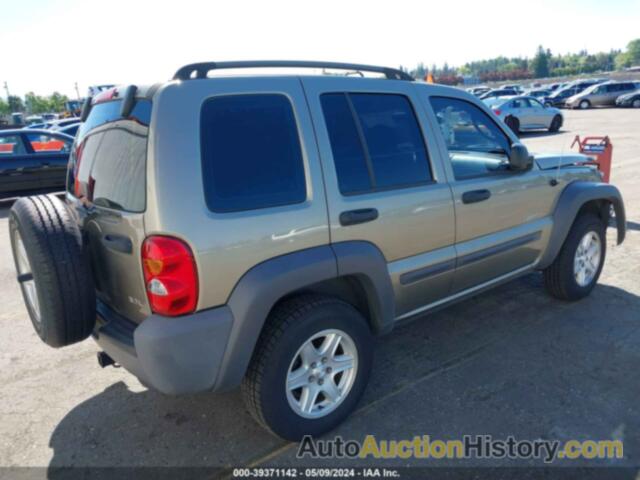 JEEP LIBERTY SPORT, 1J4GL48K54W286296