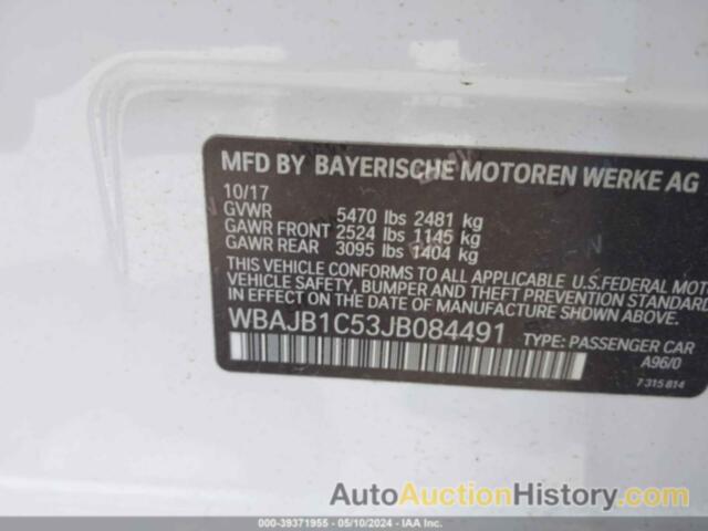BMW 530E XDRIVE IPERFORMANCE, WBAJB1C53JB084491