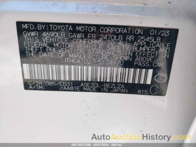 LEXUS IS 300, JTHCA1D27P5124970