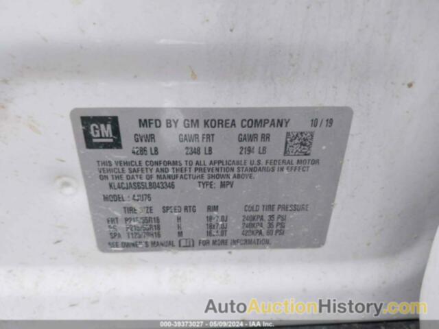 BUICK ENCORE PREFERRED, KL4CJASB5LB043346