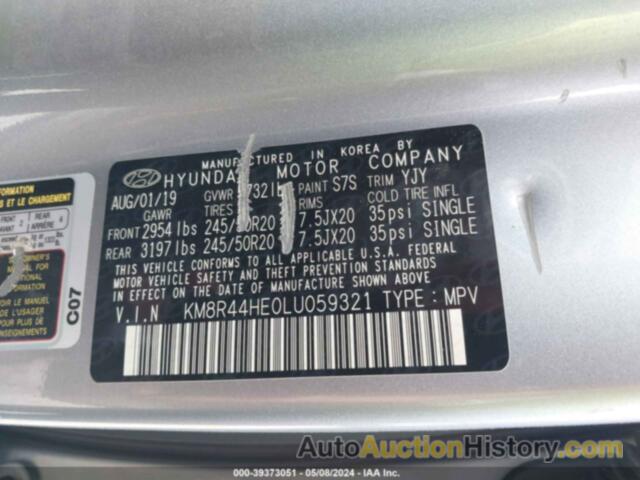 HYUNDAI PALISADE SEL, KM8R44HE0LU059321