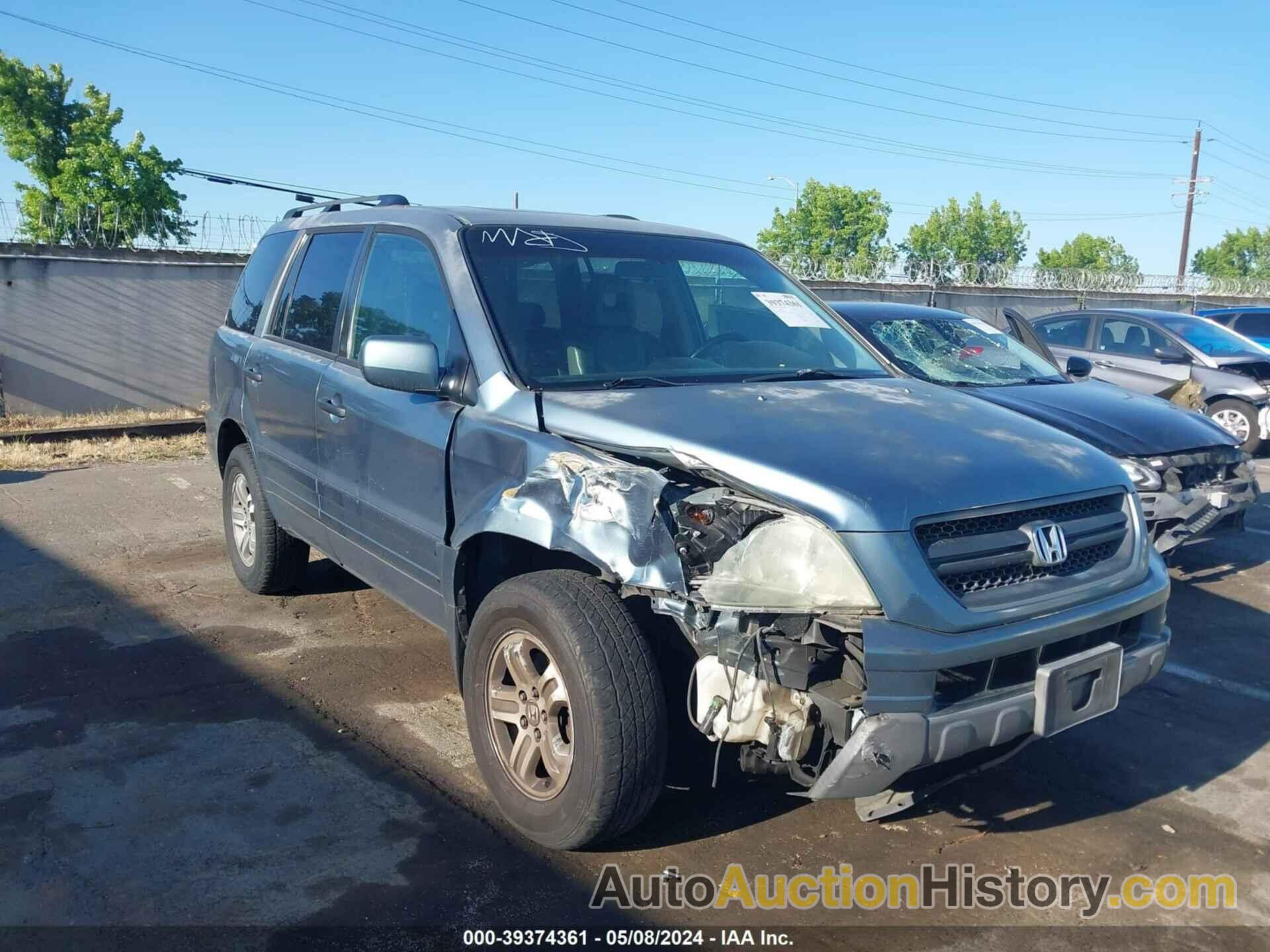 HONDA PILOT EX-L, 2HKYF18675H559894