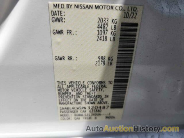 NISSAN ALTIMA SR, 1N4BL4CW5PN320487