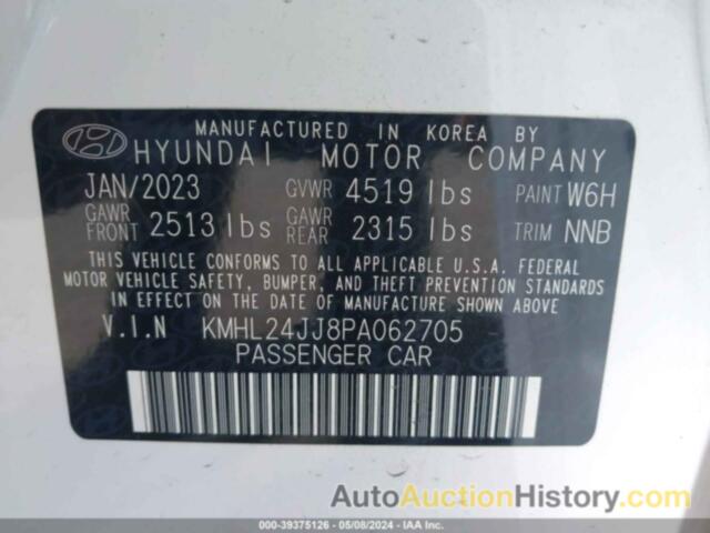 HYUNDAI SONATA HYBRID BLUE, KMHL24JJ8PA062705