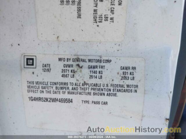 BUICK LESABRE LIMITED, 1G4HR52K2WH469584