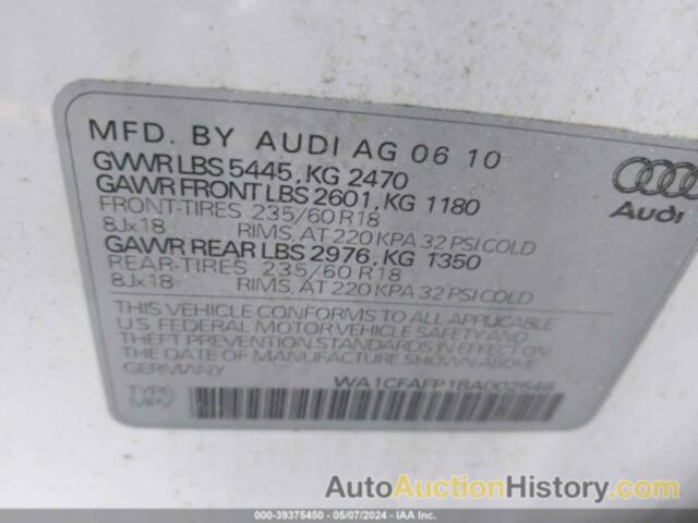 AUDI Q5 2.0T PREMIUM, WA1CFAFP1BA002546