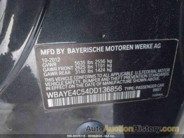 BMW 740LI, WBAYE4C54DD136856