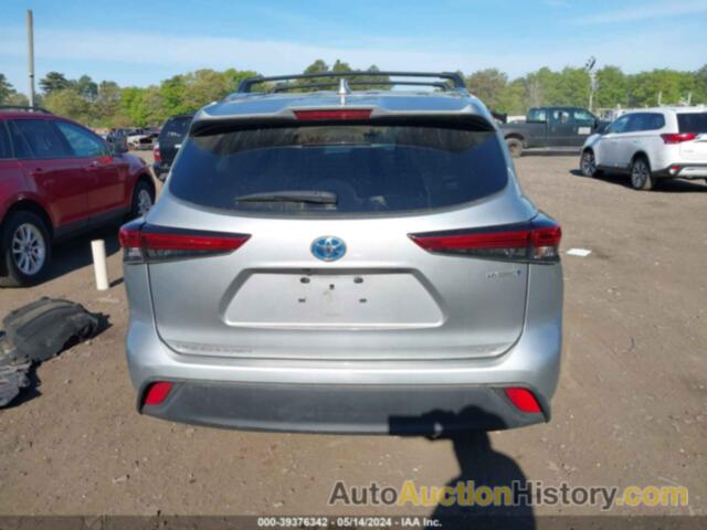 TOYOTA HIGHLANDER HYBRID XLE, 5TDHBRCH3LS509021