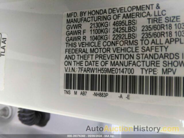 HONDA CR-V EX, 7FARW1H59ME014700