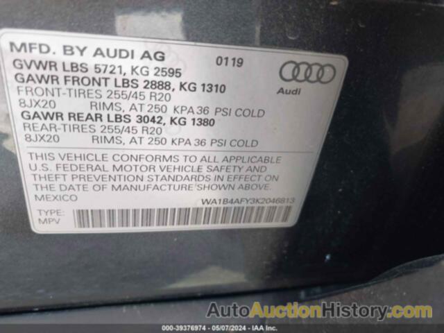 AUDI SQ5 3.0T PREMIUM, WA1B4AFY3K2046813