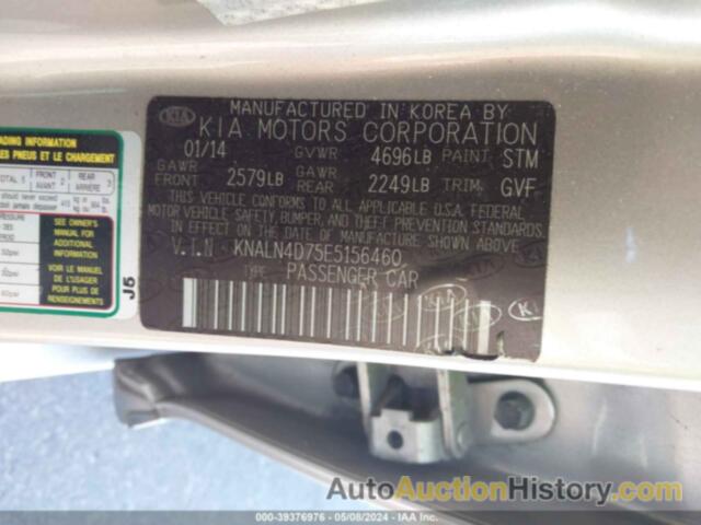 KIA CADENZA PREMIUM, KNALN4D75E5156460