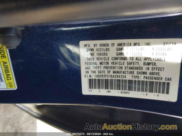 HONDA ACCORD SPORT, 1HGCR2F57EA294324