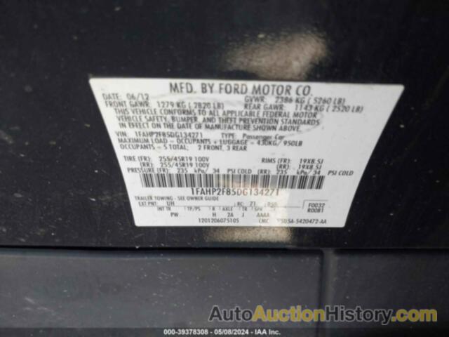 FORD TAURUS LIMITED, 1FAHP2F85DG134271