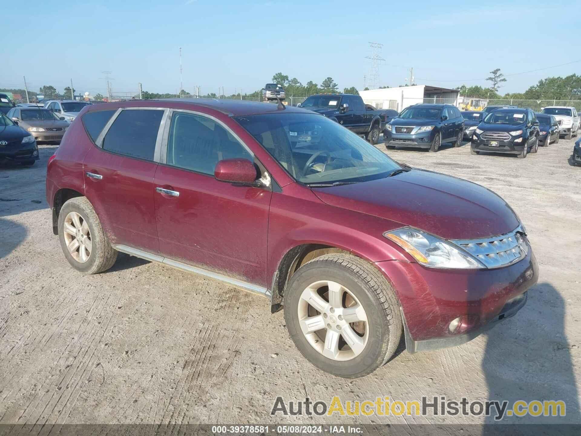 NISSAN MURANO SL/SE/S, JN8AZ08T27W527641