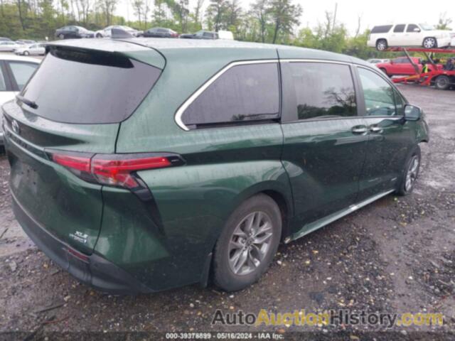 TOYOTA SIENNA XLE, 5TDYSKFC6MS018645