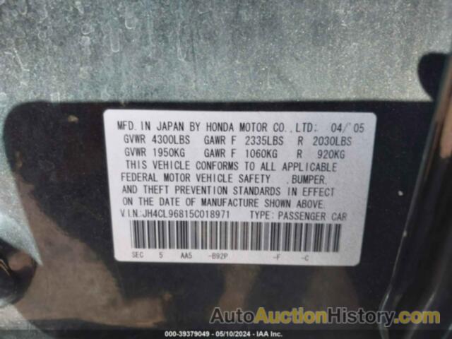 ACURA TSX, JH4CL96815C018971