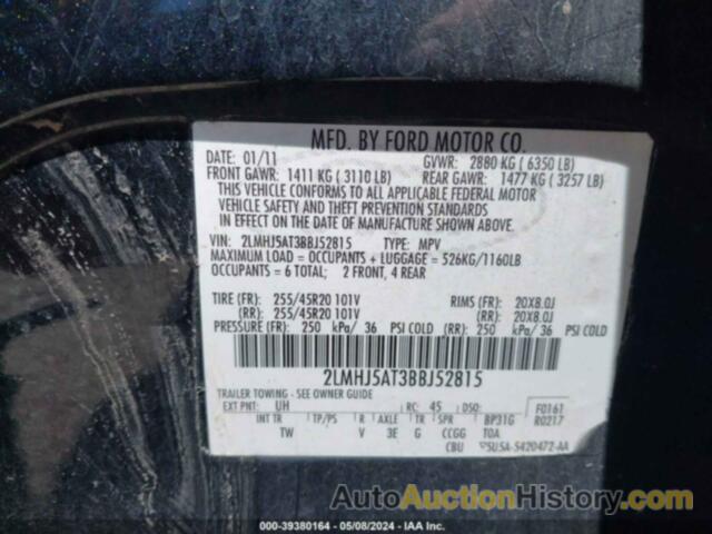 LINCOLN MKT ECOBOOST, 2LMHJ5AT3BBJ52815