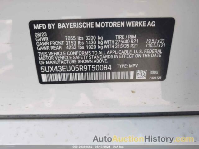 BMW X5 PHEV XDRIVE50E, 5UX43EU05R9T50084