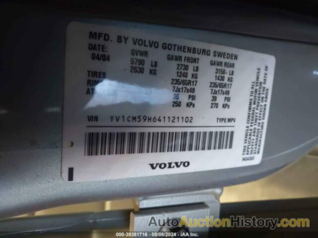 VOLVO XC90 2.5T AWD, YV1CM59H641121102