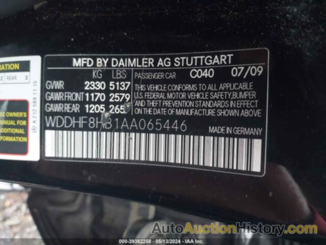 MERCEDES-BENZ E 350 4MATIC, WDDHF8HB1AA065446