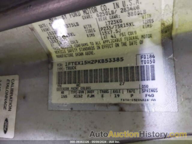 FORD F150, 1FTEX15H2PKB53385