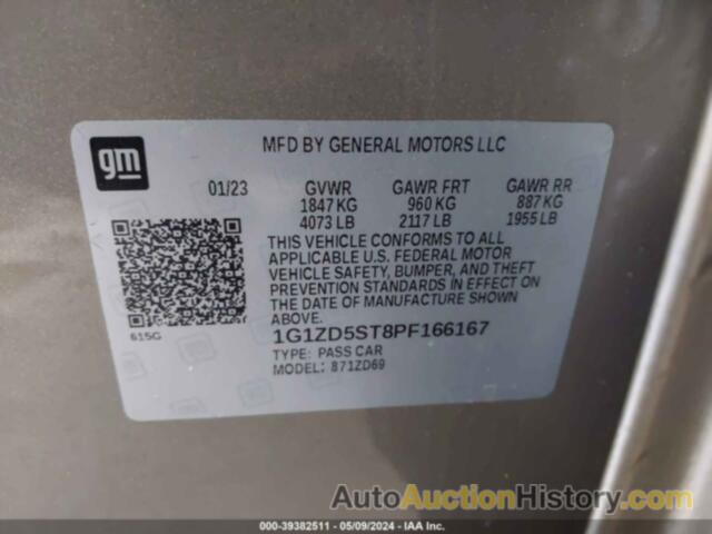 CHEVROLET MALIBU FWD 1LT, 1G1ZD5ST8PF166167