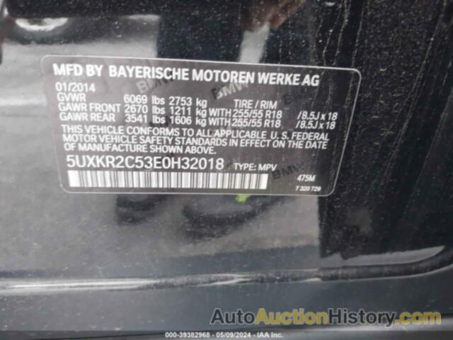 BMW X5 SDRIVE35I, 5UXKR2C53E0H32018