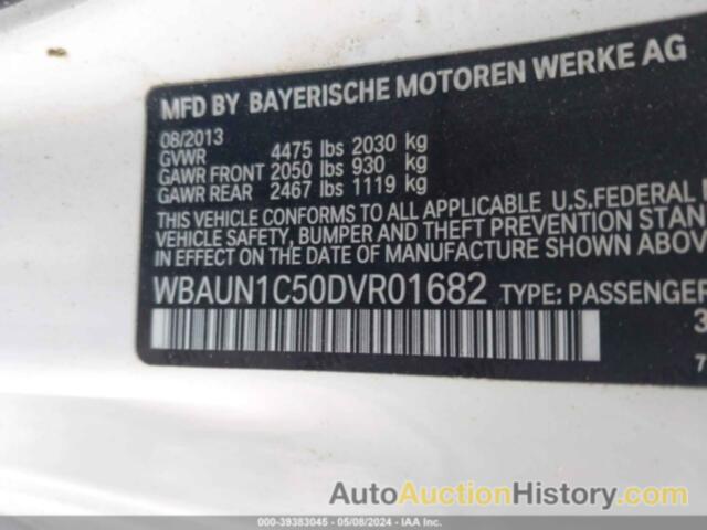 BMW 128I, WBAUN1C50DVR01682